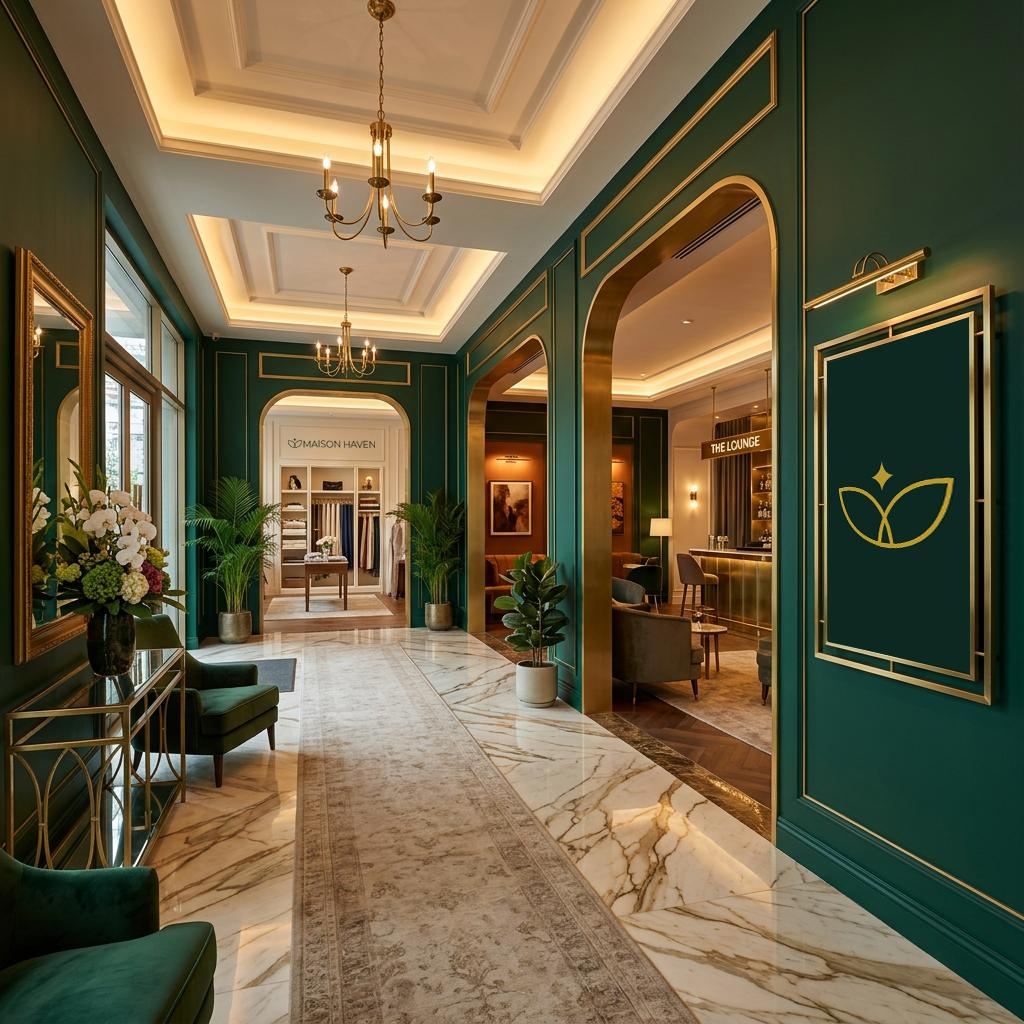 The entrance hall at Maison Haven